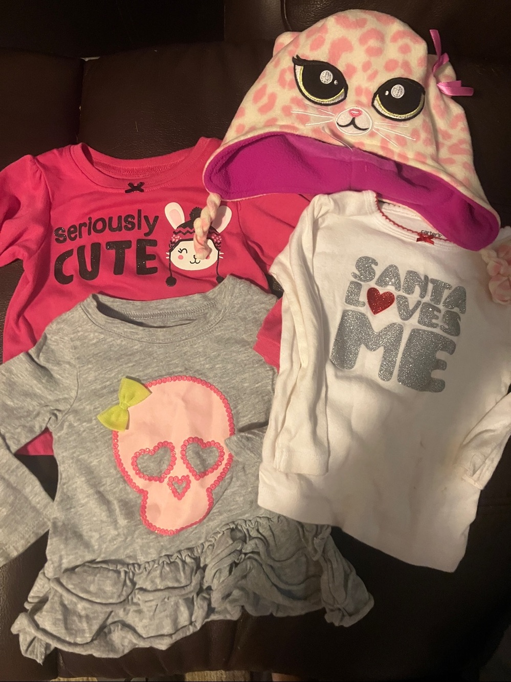12mos long sleeves & hat bundle